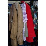 LADIES COATS, JACKETS, GLOVES AND SUITS, to include four pairs of gloves, (3 sheepskin, 1 suede