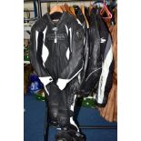MOTORCYCLE LEATHERS , JACKET AND BOOTS to include Arlen Ness, Richa, Frank Thomas, Texpeed, Spyke