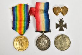 A WWI BRITISH WAR & VICTORY MEDALS named to 8914 Pte F R Martin Suffolk Reg't. Frank Rowland