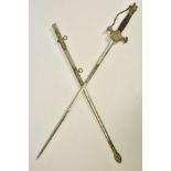 AN ANTIQUE KNIGHTS OF PYTHIAS CEREMONIAL MASONIC SWORD, US made by 'Pittsburgh Uniform & Cap Co.