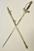 AN ANTIQUE KNIGHTS OF PYTHIAS CEREMONIAL MASONIC SWORD, US made by 'Pittsburgh Uniform & Cap Co.