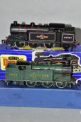 THREE HORNBY DUBLO CLASS N2 TANK LOCOMOTIVES, No.2594, Southern green livery (part reprint?) (