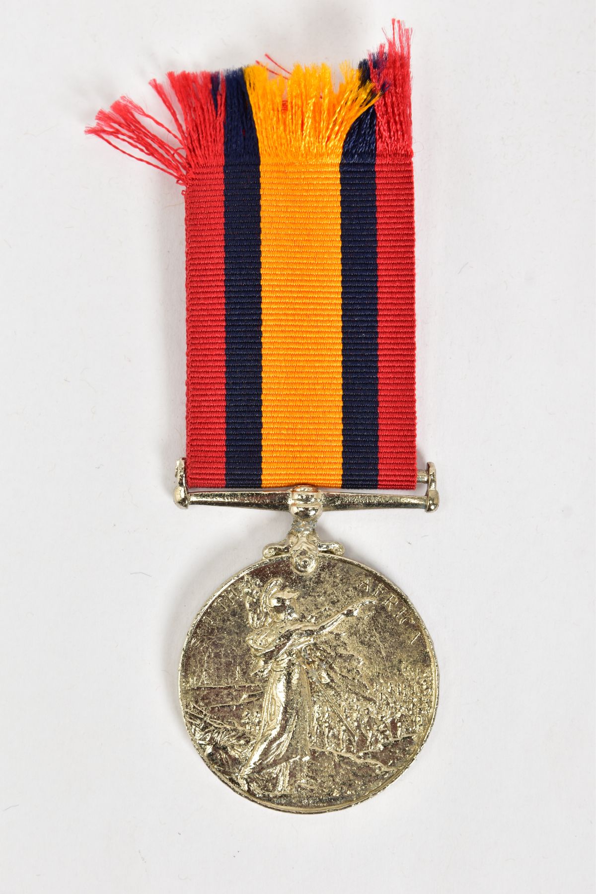 A CAST REPRODUCTION OF A QUEENS SOUTH AFRICA MEDAL, no bars, named 0733 W SAPr T. Comins, TEL BN R. - Image 3 of 7