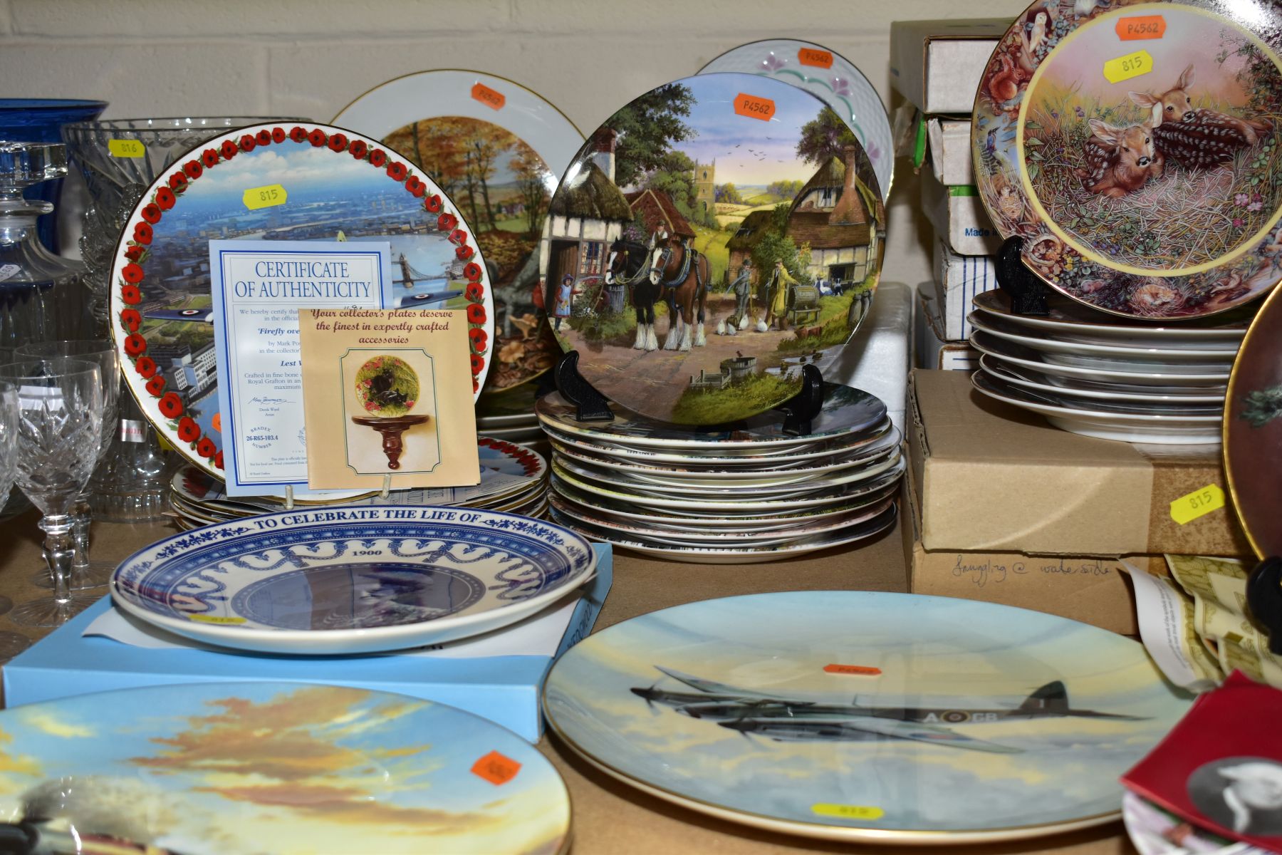 FORTY SEVEN COLLECTORS PLATES, themes to include planes, woodland wildlife, flowers, horses, - Image 2 of 2