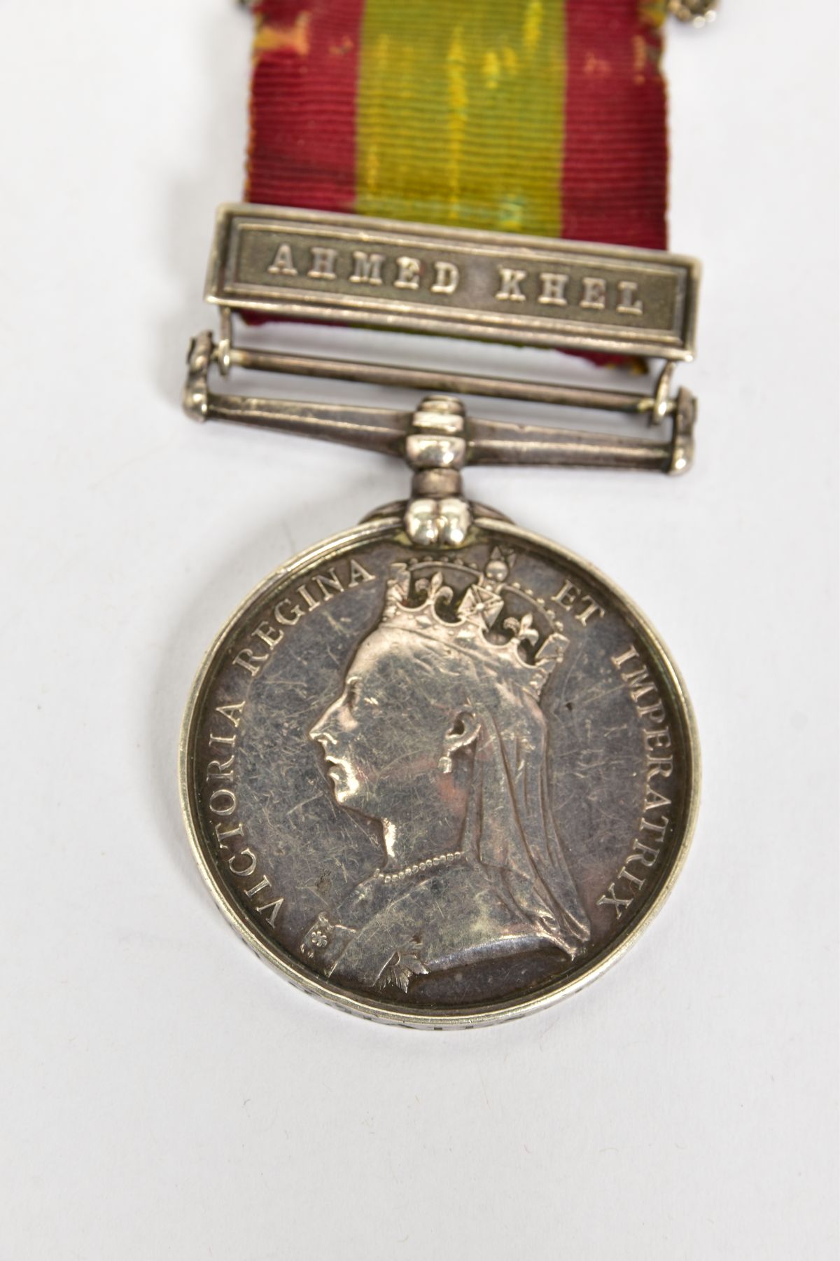 AN AFGHANISTAN MEDAL 1878/9/80 Bar Ahmed Khel, with ribbon period clasp fastener, named to 5251 - Image 2 of 7