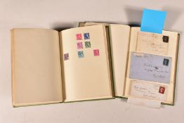 COLLECTION OF STAMPS from Great Britain and France in two Sefton albums. Most value in the GB