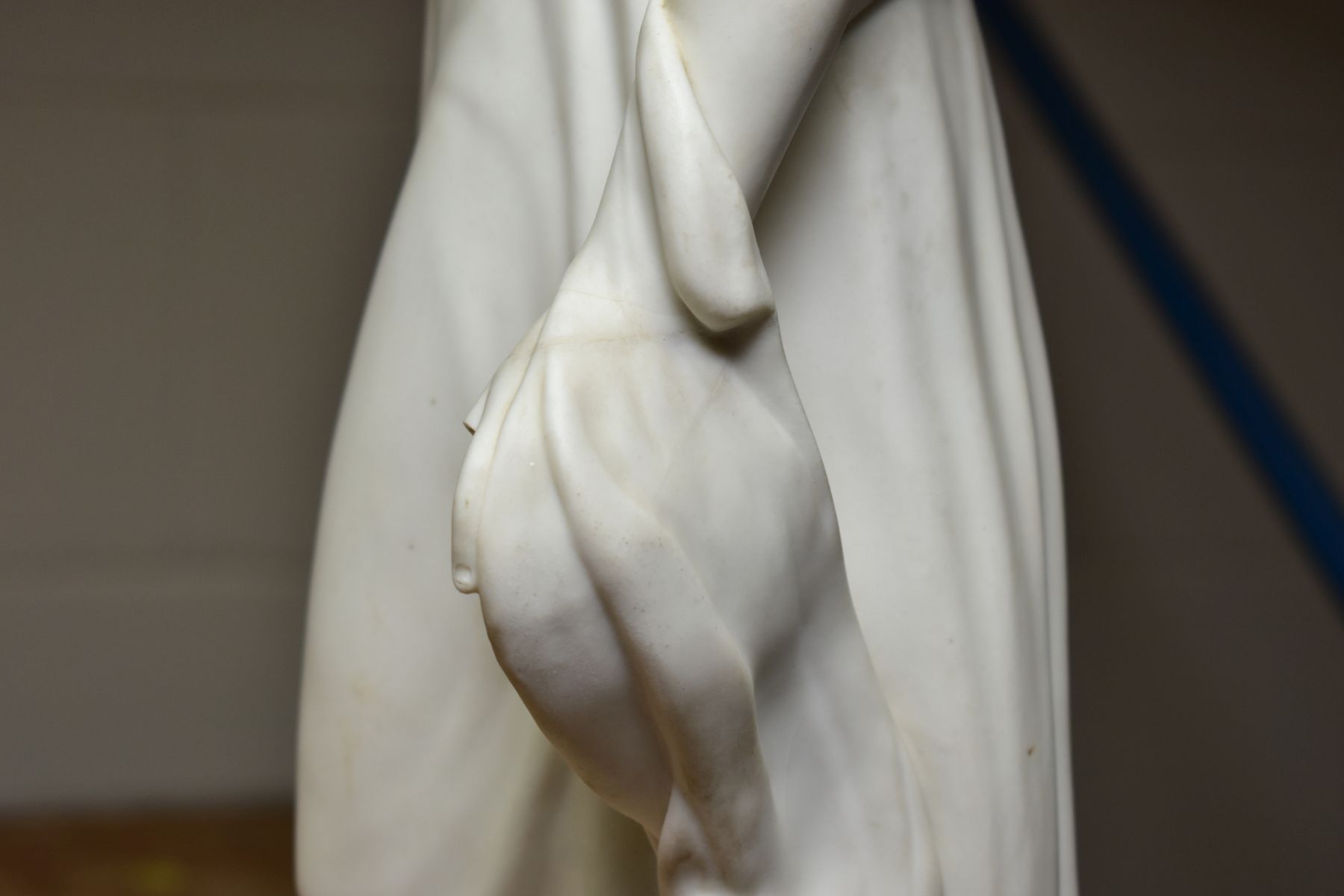 A VICTORIAN COPELAND PARIAN FIGURE OF 'BEATRICE' AND ANOTHER PARIAN FIGURE, the Copeland figure with - Image 5 of 8