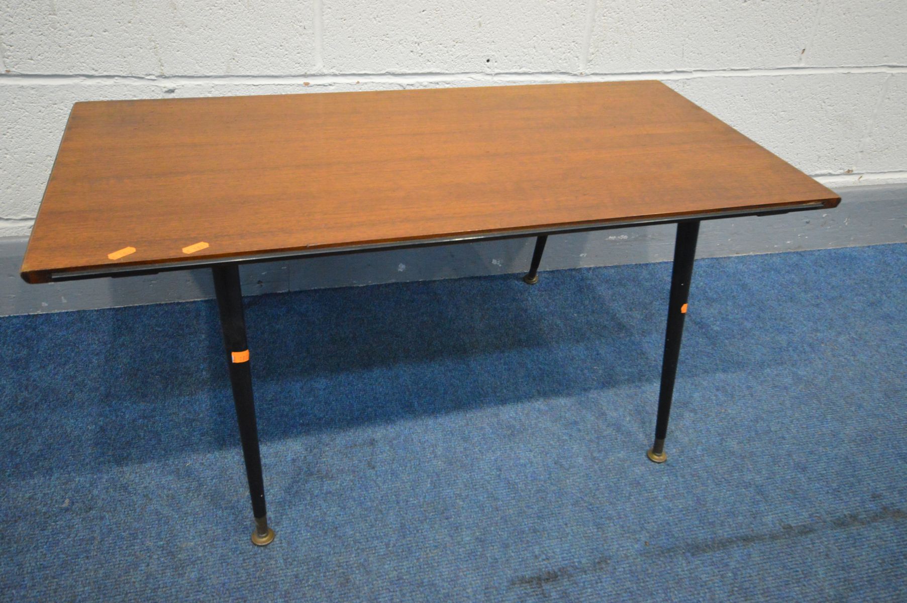 A MCINTOSH AND CO TEAK EXTENDING DINING TABLE, with a single additional leaf, extended length - Image 6 of 6