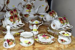 FORTY EIGHT PIECES OF ROYAL ALBERT OLD COUNTRY ROSES (GIFT AND TEAWARES, comprising teapot, sugar