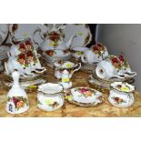 FORTY EIGHT PIECES OF ROYAL ALBERT OLD COUNTRY ROSES (GIFT AND TEAWARES, comprising teapot, sugar