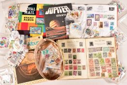 STAMP COLLECTION IN FIVE ALBUMS AND LOOSE