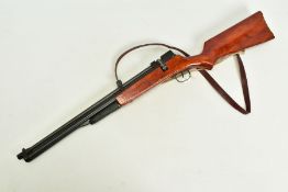 AN UNDER LEVER .17'' PUMP ACTION AIR RIFLE fitted with a rotary multishot magazine which uses a bolt