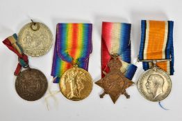 A 1914-15 STAR TRIO OF MEDAL named to 10680 L/Cpl F.Coleman.'Cpl on pair' together with two