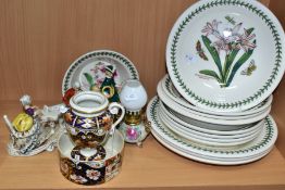 A GROUP OF CERAMIC WARES, including twelve pieces of Portmerion 'Botanic Garden' and 'Exotic Botanic