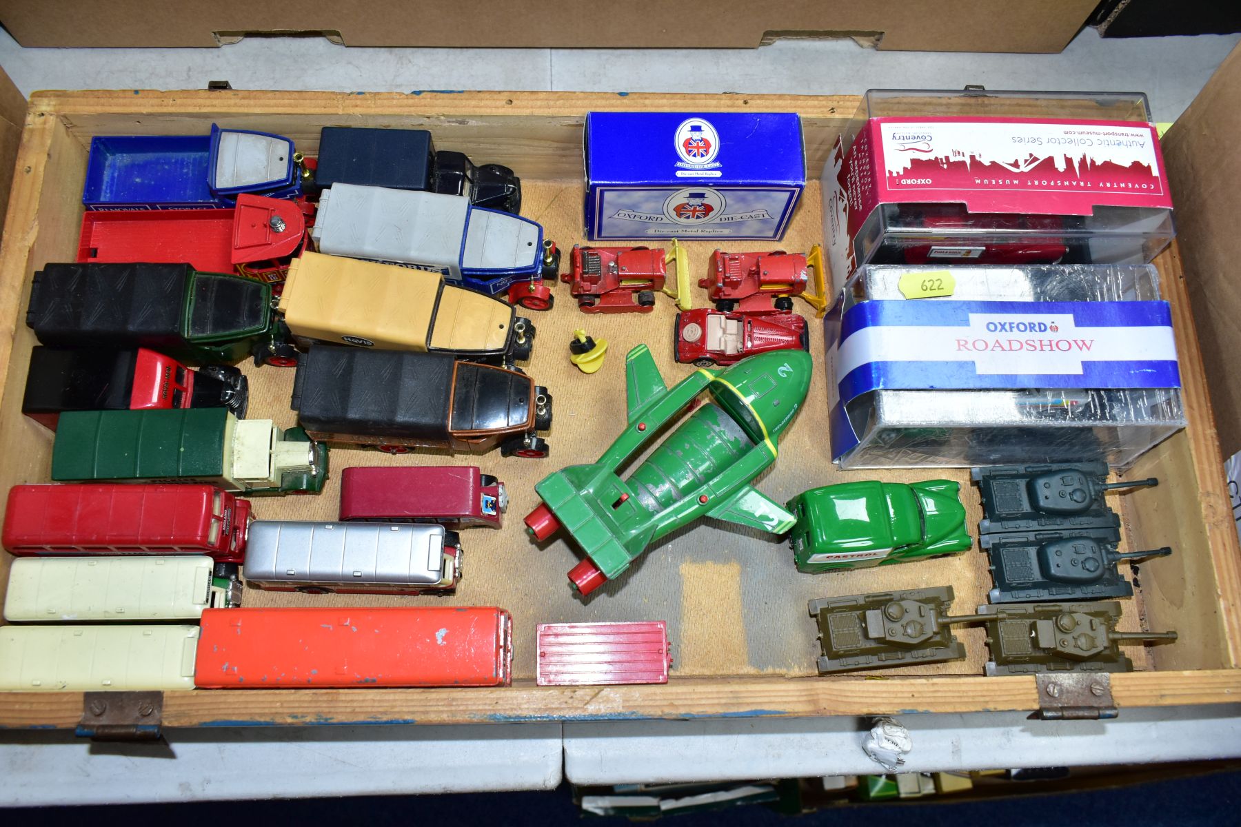 A QUANTITY OF BOXED AND UNBOXED PLAYWORN DIECAST VEHICLES, to include a quantity of Matchbox 'Models