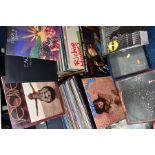 TWO CASES CONTAINING APPROXIMATELY SEVENTY LP'S including Animals and Darkside by Pink Lloyd,