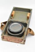 A BOXED TYPE PS MILITARY COMPASS, all complete as used in RAF Aircraft