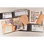 WORLDWIDE STAMP COLLECTION in two stamp albums and two cover albums including GB 1980s First Day