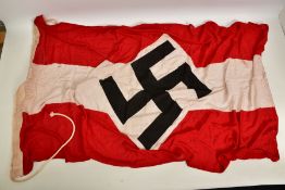 A 1943 DATED GERMAN 3RD REICH HITLER JUGEND (Hitler Youth) FLAG, size is approximately 180cm x