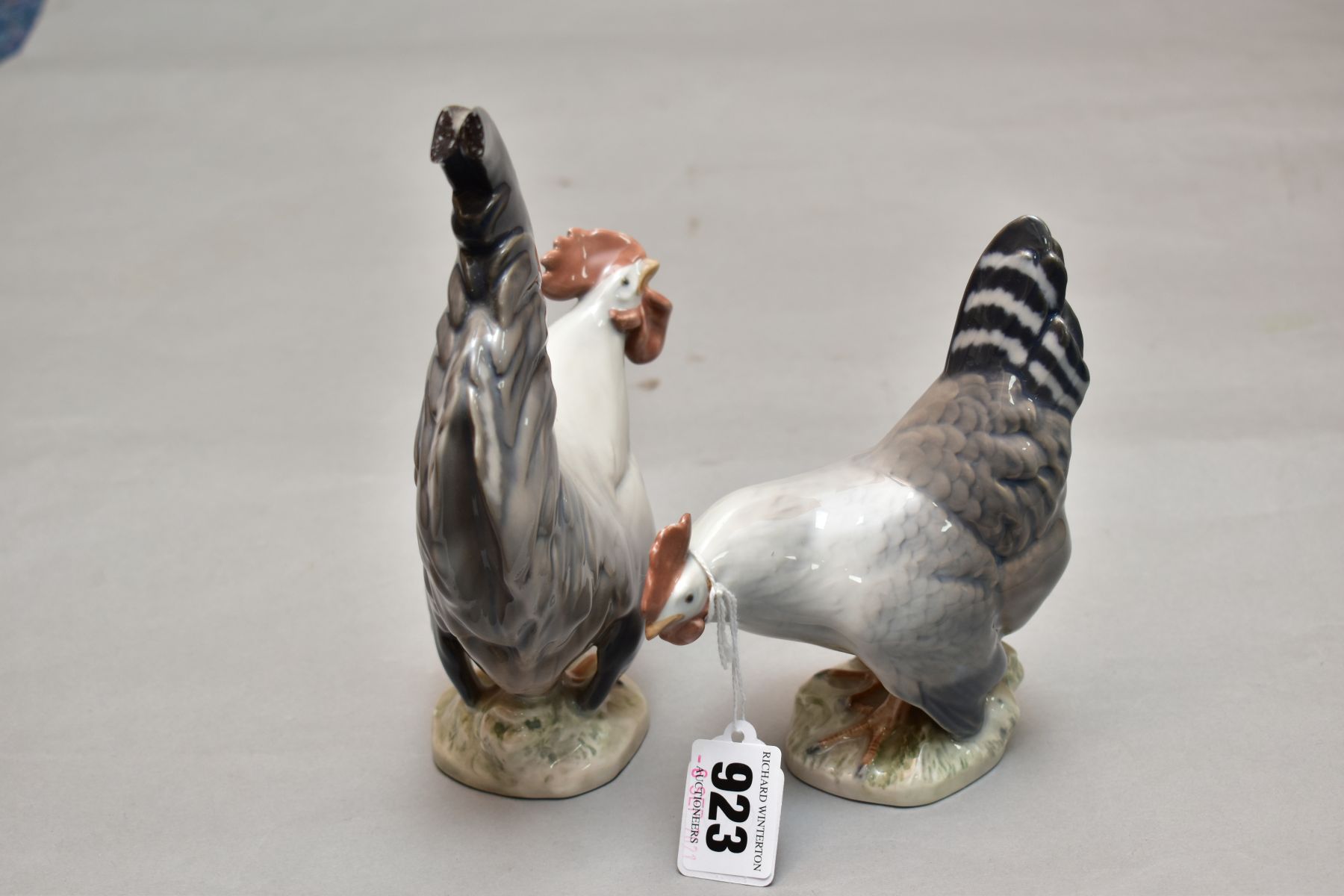 THREE ROYAL COPENHAGEN PORCELAIN BIRDS AND ANOTHER SIMILAR, comprising 1024 Hen, 1025 Cockerel - Image 2 of 5