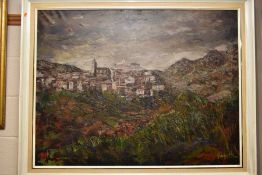 FERNANDO GARFELLA MORENO (SPAIN 1928-1997) 'VALLDEMOSSA, MALLORCA' a Spanish landscape with