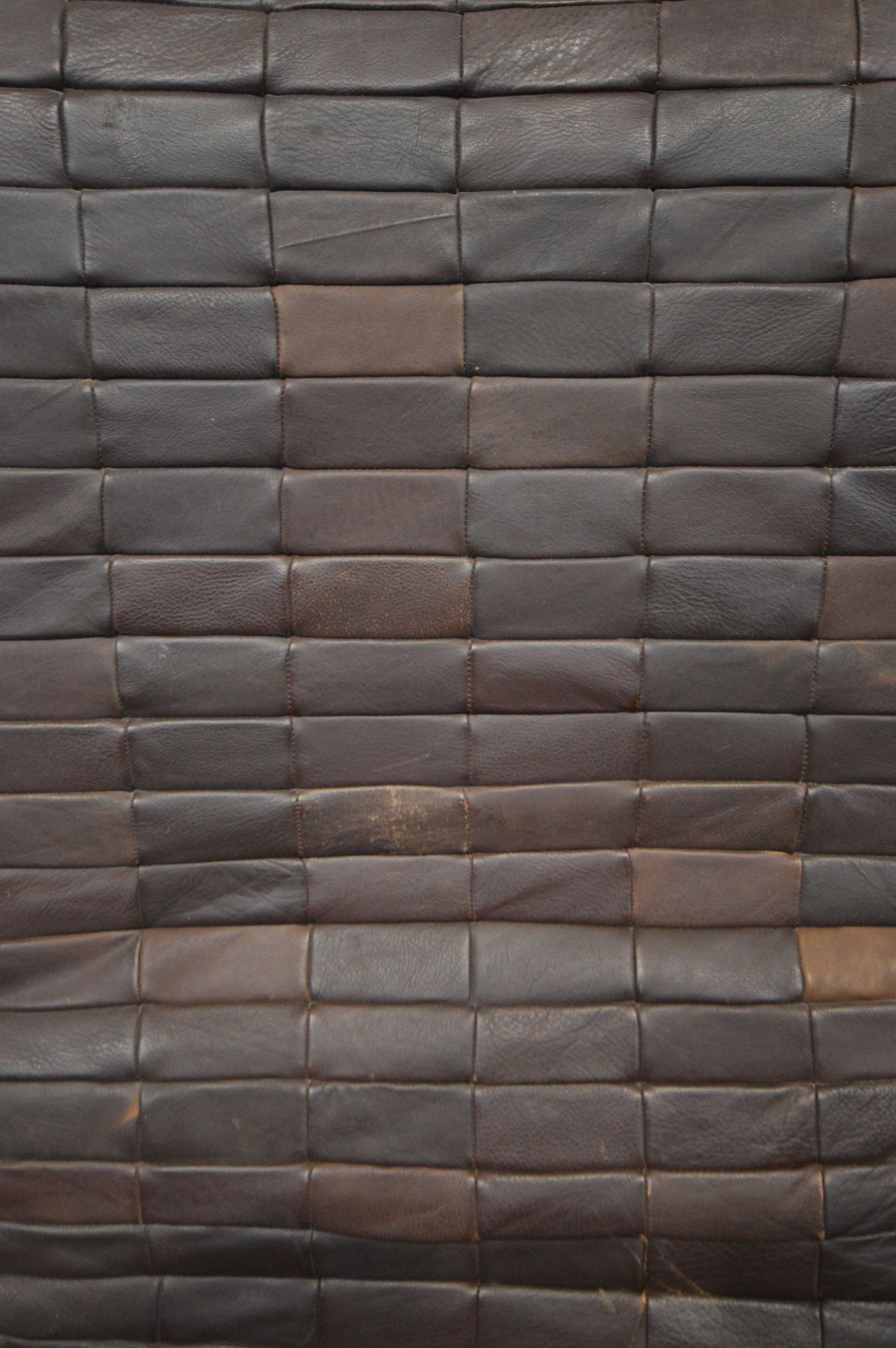 A DANISH 1970'S LEATHER PATCHWORK AND BENTWOOD CANTILVER CHAIR - Image 4 of 4