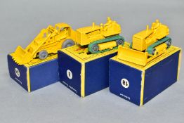 THREE BOXED MATCHBOX 1-75 SERIES VEHICLES, Caterpillar Tractor, No.8, Caterpillar Bulldozer, No.18