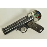 A .177'' MK 1 POST WWII WEBLEY & SCOTT AIR PISTOL batch number 880, it is in good working