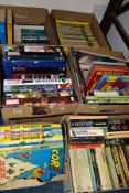 BOOKS, six boxes containing approximately one hundred titles including Marvel Encyclopaedias, Marvel