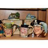 A GROUP OF ROYAL DOULTON, BESWICK AND OTHER CERAMICS, including a Royal Doulton Long John Silver