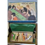 CHAD VALLEY ESCALADO HORSE RACING GAME (1940?), good condition for age apart from one horse (