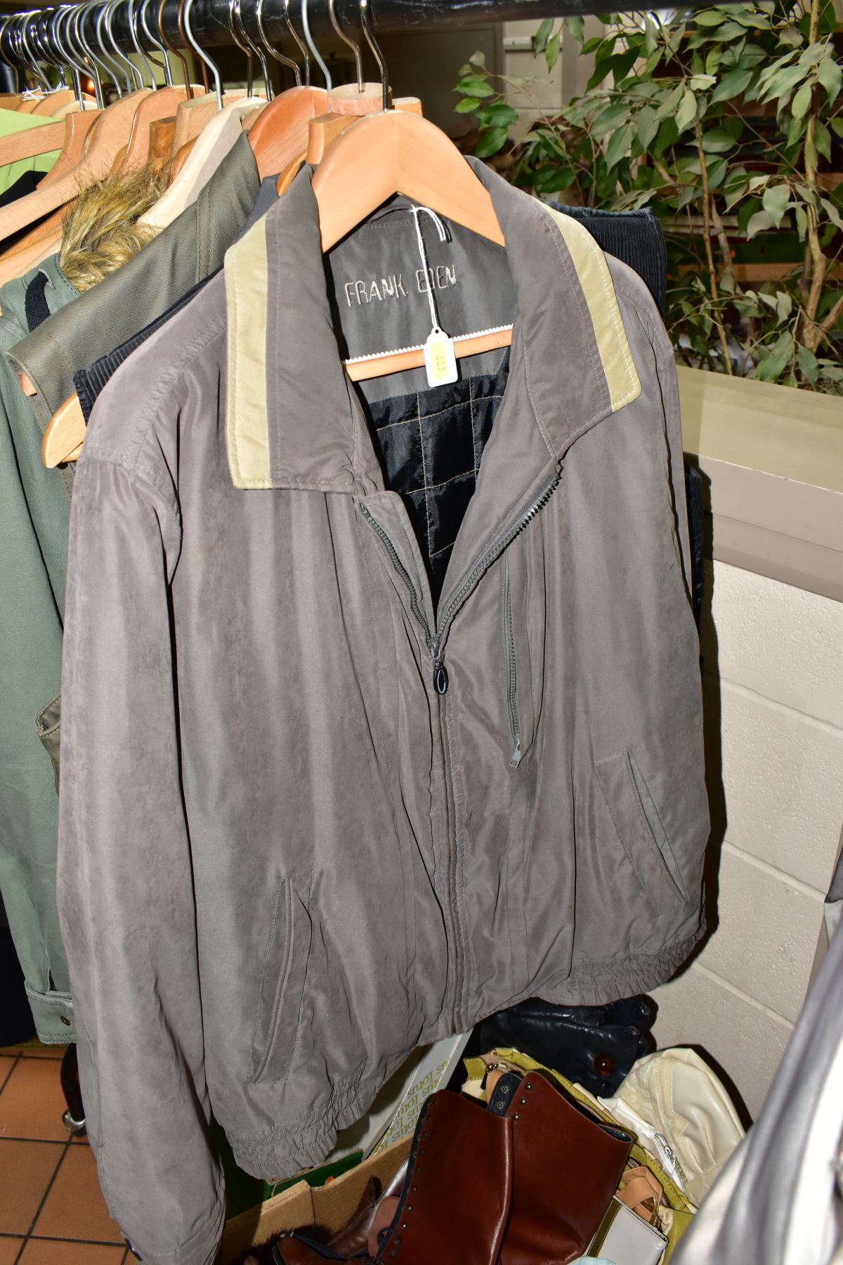 A QUANTITY OF GENTLEMAN'S JACKETS, COATS AND WAISTCOATS, FLAT CAPS, GLOVES etc, to include an Yves - Image 9 of 15