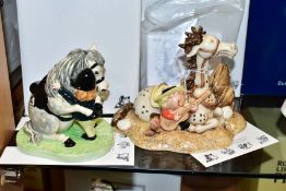 TWO BOXED ROYAL DOULTON NORMAN THELWELL FIGURE GROUPS, So Treat Him Like a Friend NT11 and He'll