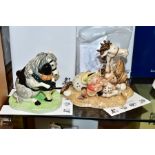 TWO BOXED ROYAL DOULTON NORMAN THELWELL FIGURE GROUPS, So Treat Him Like a Friend NT11 and He'll