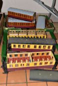 A QUANTITY OF G SCALE COACHING STOCK, assorted narrow gauge coaches, all appear to be scratchbuilt