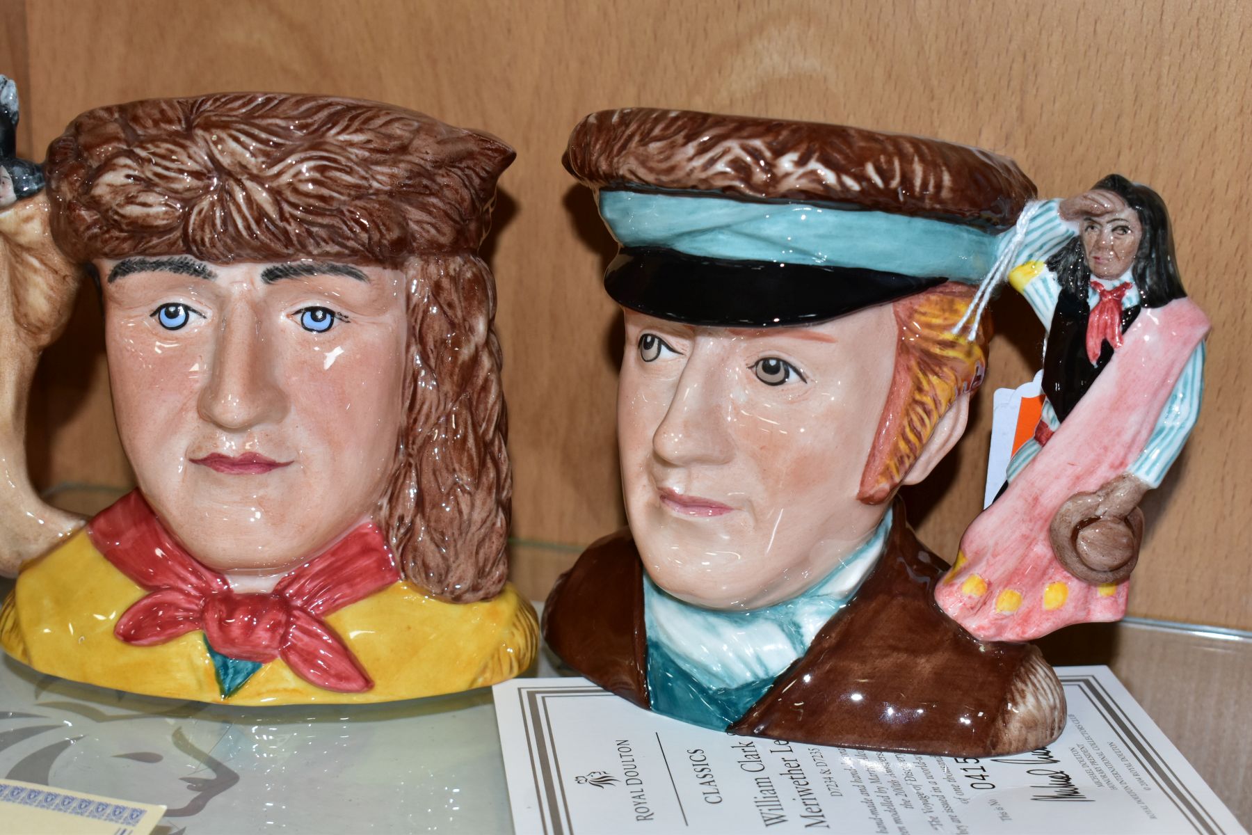 A PAIR OF ROYAL DOULTON CLASSICS LIMITED EDITION CHARACTER JUGS, to commemorate the 200th - Image 3 of 4
