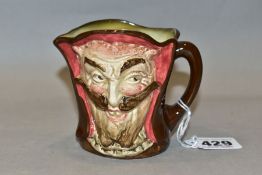 A ROYAL DOULTON MEPHISTOPHELES CHARACTER JUG, D7558, small, printed verse and factory marks to the