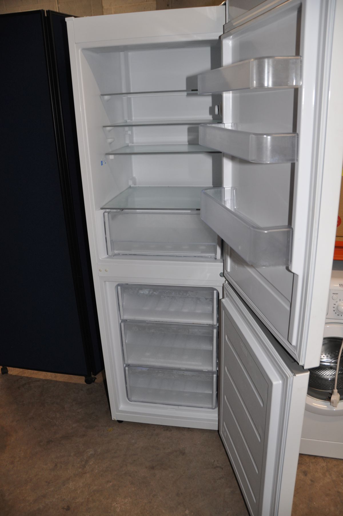 AN INDESIT TALL FRIDGE FREEZER 175cm high (PAT pass and working at 5 and -19 degrees) - Image 2 of 2
