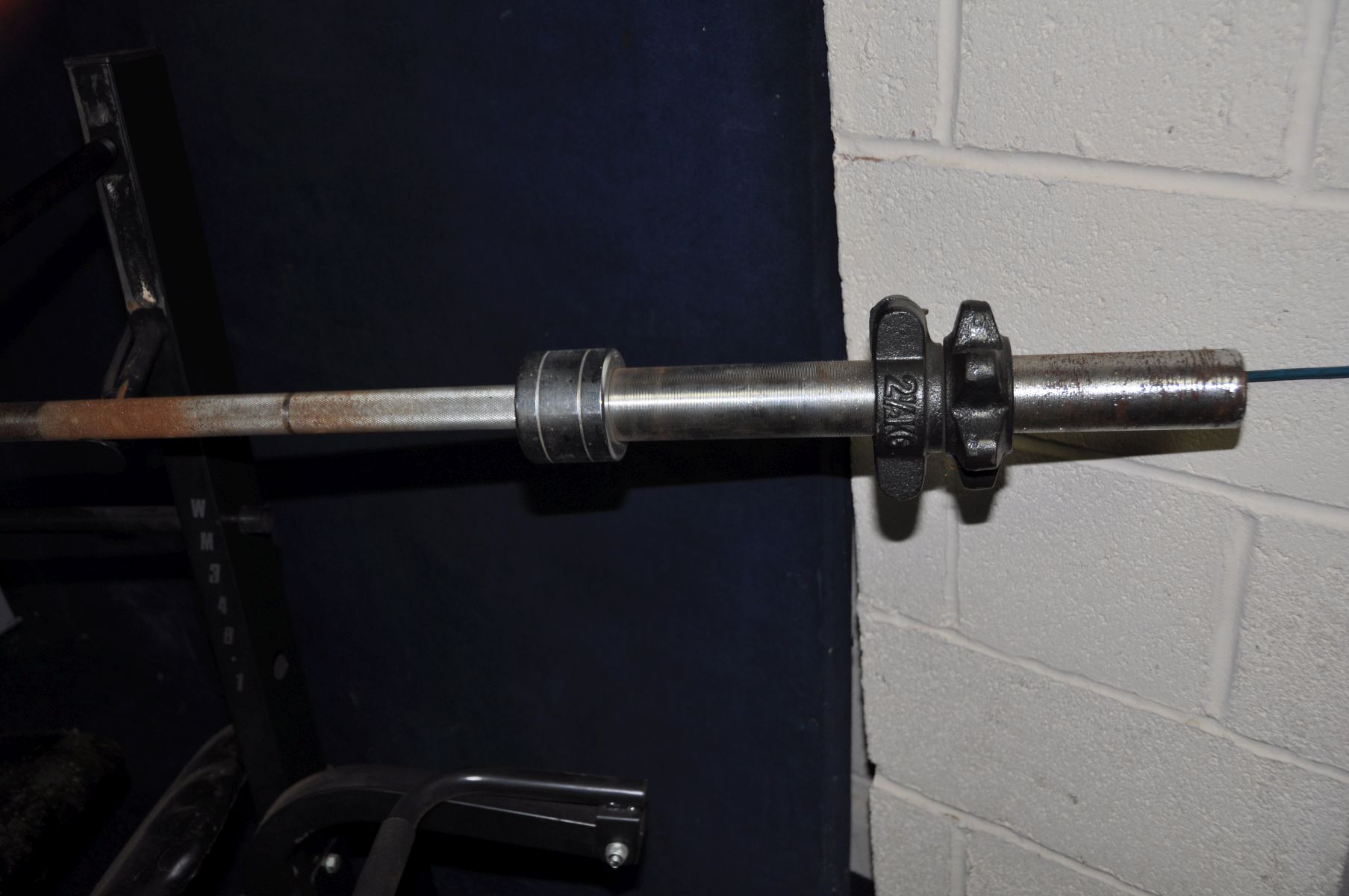 A MARCY WM348-1 WEIGHT BENCH with an Olympic bar, sixteen York Olympic Standard Barbells (2 at - Image 5 of 7