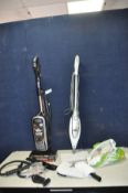 A SHARK LIFT AWAY VACUUM CLEANER and a Shark floor steamer with accessories (both PAT pass and