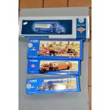 FOUR BOXED CORGI CLASSICS DIAMOND T TRACK MODELS, Freight Series Premier Model 620 artic with