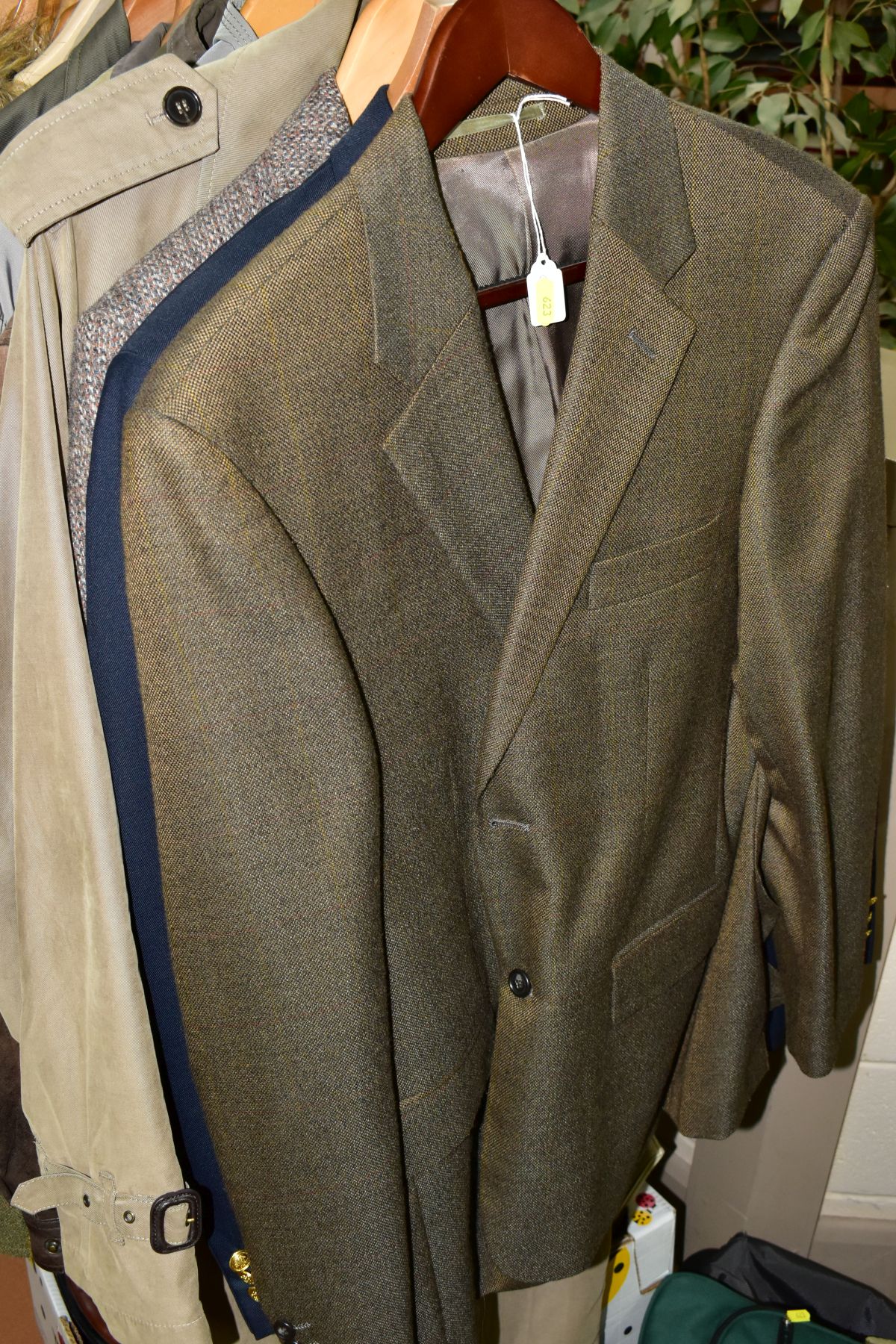 A QUANTITY OF GENTLEMAN'S JACKETS, COATS AND WAISTCOATS, FLAT CAPS, GLOVES etc, to include an Yves - Image 3 of 15