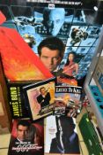 JAMES BOND EPHEMERA, One Tomorrow Never Dies Poster and 5 Books, Blood, Sweat and Bond by Rankin,