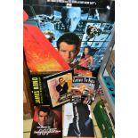 JAMES BOND EPHEMERA, One Tomorrow Never Dies Poster and 5 Books, Blood, Sweat and Bond by Rankin,