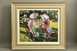 SHERREE VALENTINE DAINES (BRITISH 1959) 'CHAMPAGNE CELEBRATION' limited edition print 45/195, female