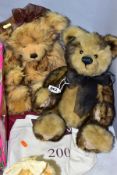 TWO COLLECTABLE 'CHARLIE BEARS' TEDDY BEARS, comprising 'Erin' height 45cm and 'Kyle' height 41cm,