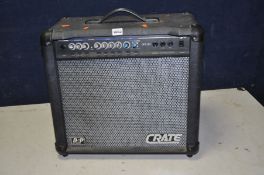 A CRATE GFX-30 GUITAR PRACTICE AMP with power cable but no footswitch (PAT pass and working)