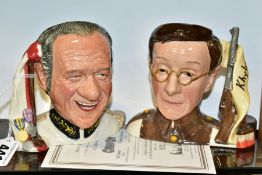 A PAIR OF ROYAL DOULTON CLASSICS LIMITED EDITION CHARACTER JUGS FROM CARRY ON SERIES, Sid James