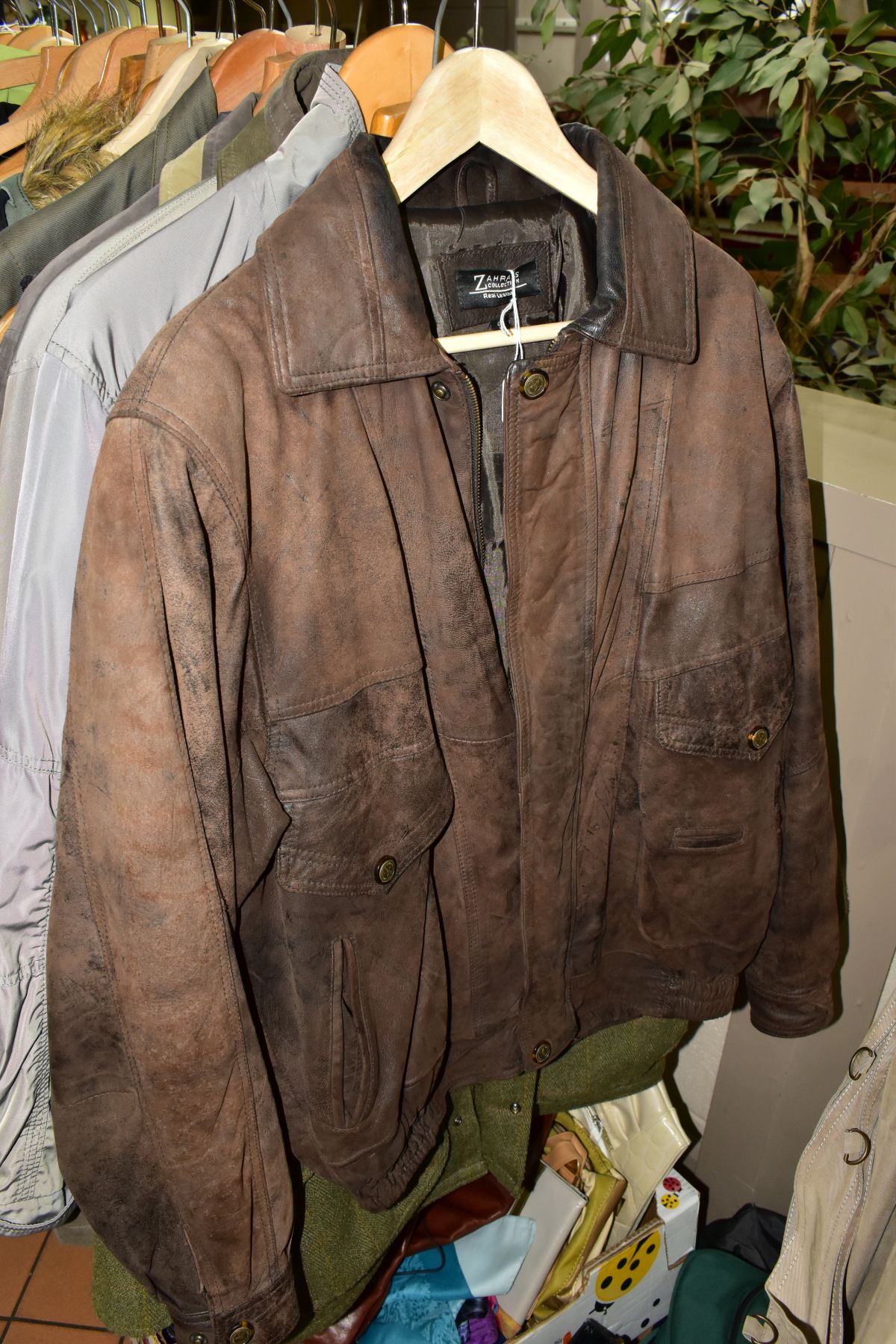 A QUANTITY OF GENTLEMAN'S JACKETS, COATS AND WAISTCOATS, FLAT CAPS, GLOVES etc, to include an Yves - Image 6 of 15