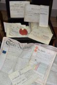 INDENTURES, a collection of 165 - 175 Legal Documents from 1840 -1901, Conveyances, Leases,